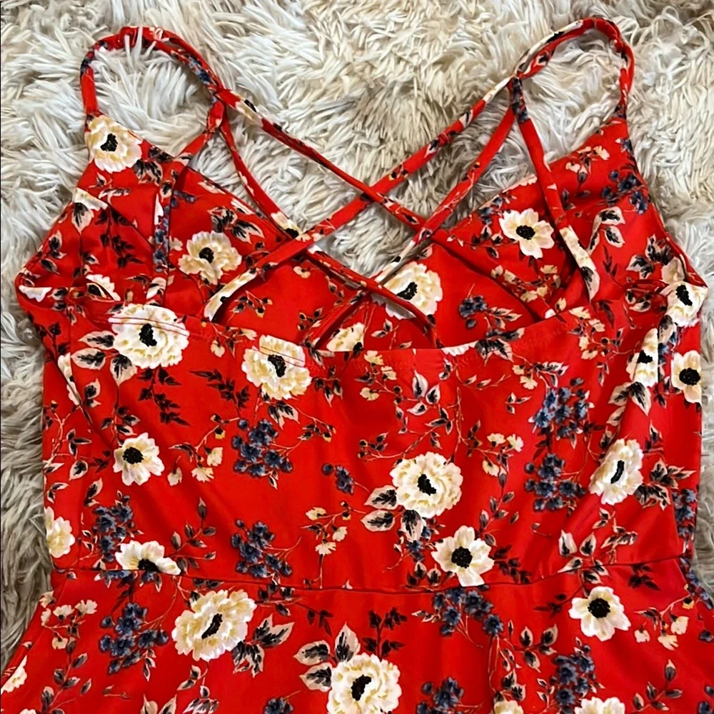 Nine Britton red Floral dress - Picture 4 of 4